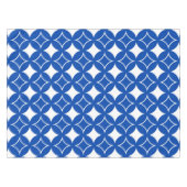 Blauw en wit scheepspatroon tafelkleed (Voorkant (Horizontaal))