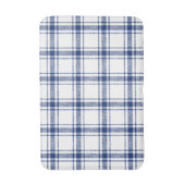 Blauw en wit scheepsplaid badmat (Voorkant Verticaal)