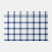 Blauw en wit scheepsplaid deurmat (Voorkant)