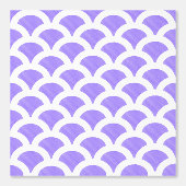 Blauw en wit Schelpbehang Behang (Voorkant)