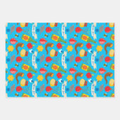 Blauw en wit Shana Tova Inpakpapier Vel (Voorkant 2)