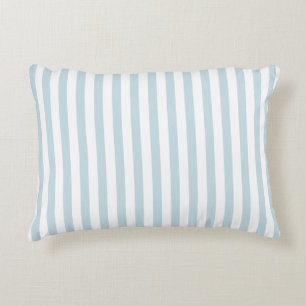 Blauw en Wit Streep Cabana Kussen Beach Club