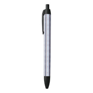 Blauw en wit Striped design Zwarte Inkt Pen