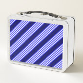 Blauw en wit vijf strepen patroon (Achterkant)