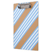 Blauw en wit vijf strepen patroon met tint klembord (Links)