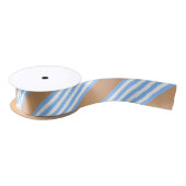 Blauw en wit vijf strepen patroon met tint lint (Spoel)