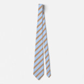 Blauw en wit vijf strepen patroon met tint stropdas (Voorkant)