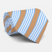 Blauw en wit vijf strepen patroon met tint stropdas (Opgerold)