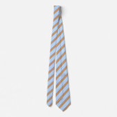 Blauw en wit vijf strepen patroon met tint stropdas (Achterkant)