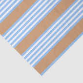 Blauw en wit vijf strepen patroon met tint tissuepapier (Detail)