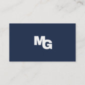 Blauw en wit Visitekaartje van het Ontwerp van de  (Achterkant)