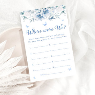 Blauw en Wit Waar waren we Vrijgezellenfeest spel