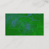 Blauw en Wit Winter Pine Custom Table Plaatskaart Plaatskaartje (Achterkant)