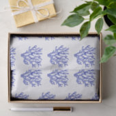 Blauw en wit zee koraal, groot papier (Geschenk)