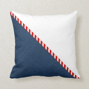 Blauw en Wit ZeevaartHoofdkussen Kussen