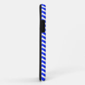 Blauw en wit Zig Zag Pattern Case-Mate iPhone Case (Achterkant/rechts)
