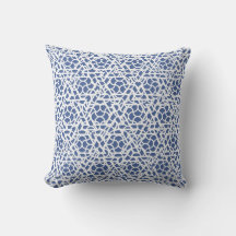 Blauw en wit Ziggy Pattern