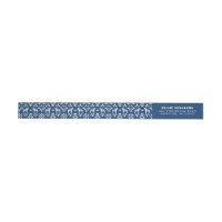 Blauw en Wit Zweeds Dala Horse Retouradres