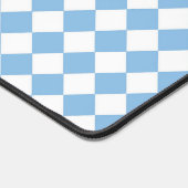 Blauw- en witcontrolepatroon bureaumat (Hoek)