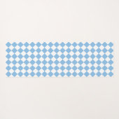 Blauw- en witcontrolepatroon yogamat (Achterkant (horizontaal))