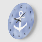 Blauw- en witte anchor grote klok (Hoek)