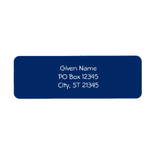 Blauw en Witte Fantasie Etiket