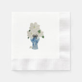 Blauw en witte gember jar servet (Voorkant)