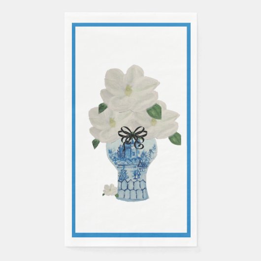 Blauw en witte gember jar servet (Voorkant)