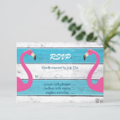 Blauw- en witte gevechtsband RSVP Kaartje (Staand voorkant)
