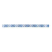Blauw- en witte gingham-patroonlint lint (Voorkant)