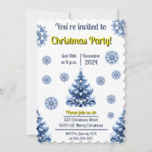 Blauw en witte kerst