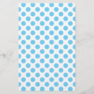 Blauw- en witte poka-puntpatroon briefpapier