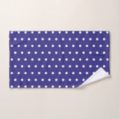 Blauw- en witte poka-vlek bad handdoek (Handdoek)
