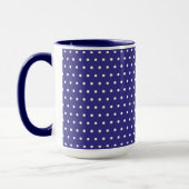 Blauw- en witte poka-vlek mok (Links)