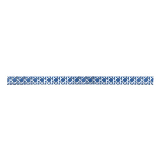 Blauw- en witte riet | Rattan Webbing Lint (Voorkant)