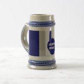 BLAUW EN WITTE RULE BIERPUL (Voorkant links)