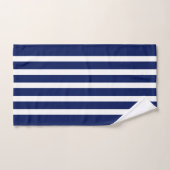 Blauw- en witte strepen bad handdoek (Handdoek)