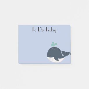Blauw en Witte Wal Post-it Briefjes Post-it® Notes