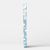 Blauw- en wittekaart Case-Mate iPhone case (Achterkant / Links)