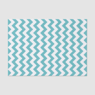 Blauw- en wittekaart voor Chevron Pattern Tissuepapier