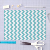 Blauw- en wittekaart voor Chevron Pattern Tissuepapier (Craft)