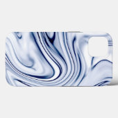 Blauw- en wittekoolzout Case-Mate iPhone case (Achterkant (horizontaal))