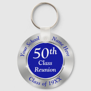 Blauw en zilver, Cheap 50th Class Reunion Favors Sleutelhanger