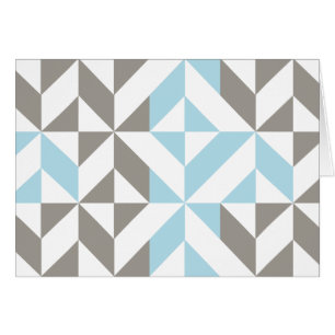 Blauw en zilver Geometric ZigZag