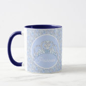 blauw en zilver Tiara Mok (Links)