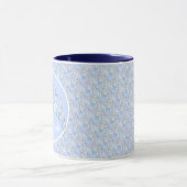 blauw en zilver Tiara Mok (Midden)