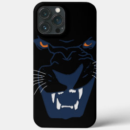 Blauw en zwart Panther iPhone 13 Pro Max Hoesje