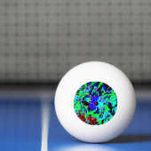 Blauw en zwart Retro Pingpongballen (Net)