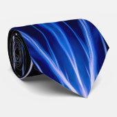Blauw en zwart stropdas (Opgerold)