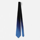 Blauw en zwart verloop stropdas (Voorkant)